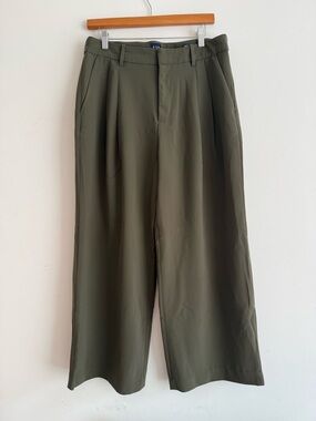 GAP Olive Green High-Rise Trousers